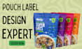 do pouch design, coffee pouch bag design, bottle and box label design