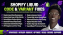 fix your shopify theme code and liquid layout for large variants