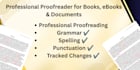 professionally proofread your book, ebook, or manuscript