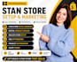 design setup optimize stanstore shopify, etsy and beacons ai