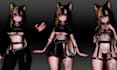 rig custom vrchat furry avatar 3d vtuber vrchat model anime vrchat blender model
