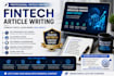 fintech article writing, blog writing, and technical writing