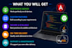 develop java spring boot angular web applications
