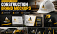 design a premium construction logo for contractors and builders