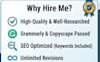 write profesional, and SEO friendly blog posts and articles for your website