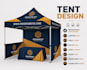 design professional canopy tent, table cover, feather flag