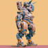 draw amazing character mecha robot illustration