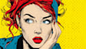 draw a retro pop art roy lichtenstein style