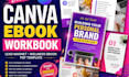 do editable canva etsy selfhelp workbook lead magnet wellness ebook PDF template