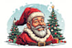 draw christmas cartoon caricature, digital  caricature