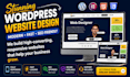 design professional wordpress website, landing page, blog website or nft site