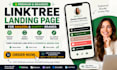 design premium branded linktree landing page for amazon and shopify brands