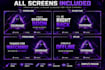 design a professional twitch overlay stream package