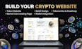 create crypto token website, coin or meme website
