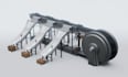 create 3d industrial robotic warehouse process animation, smart manufacturing