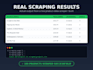 scrape data from any website into clean excel or csv