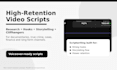 research and write a high retention youtube video script