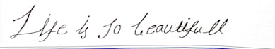 write letter in beautiful handwriting