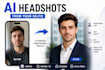 create professional ai headshots from your selfies