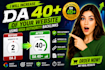 increase your domain authority da 40plus  with high authority SEO backlinks