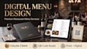 design a modern restaurant menu, digital menu and qr code menu in canva