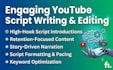 do professional ai content editing and youtube script writing