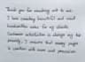 beautifully handwrite your letter, notes, thank you note
