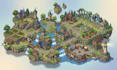 do isometric tileset and tilemap, isometric 2d game map rpg pixel map game asset