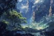do a fantasy landscape
