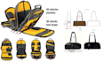 do handbag backpack tote and purse design concepts with tech packs