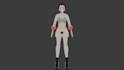 create a 3d anime character model for games and animation