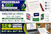 proofread and edit english document professionally