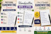 write neat handwritten notes, letters, cards, and documents