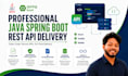 develop java spring boot rest apis and backend services