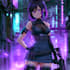 design anime character , cyberpunk character