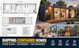 design shipping container house plans, container home floor plans 3d cad drawing