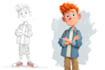 draw cartoon style illustration