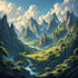 design detailed fantasy landscapes and environments