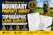 do boundary property survey, topographic land survey and provide stamped plans