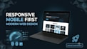 create a simple responsive HTML CSS and javascript website