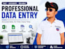 do PDF to excel conversion and data entry