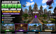 create minecraft server spawn, lobby, hub and professional custom builds