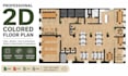 design stunning 2d colored floor plans for real estate
