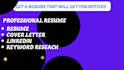write an ats resume