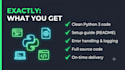 build a python bot, automation script or web scraper
