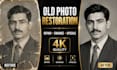 restore old photos, remove damage, and upscale to 4k