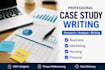 write a professional saas and b2b case study