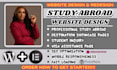 study abroad website, education consultant website, student recruitment