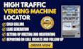 do cold calling for vending machine locator atm placement