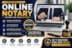 provide UK US online notary, notarization and notarize your documents fast